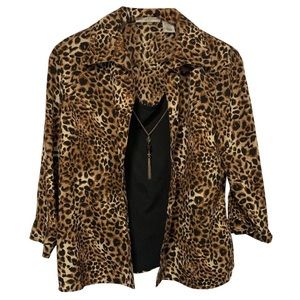 3-Piece Leopard Blouse
